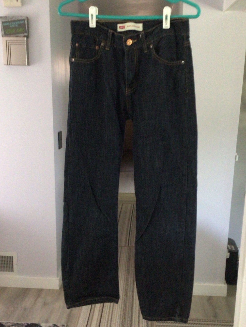 Levi's Boy’s Relaxed Straight Dark Indigo Jeans